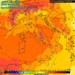 Ecco la situazione vista da GFS per le ore 14:00 ad 850 hpa. Temperature decisamente miti per il periodo in essere su tutta la Marsica