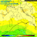 La situazione secondo GFS ad 850 hpa prevista per le ore 13:00 di Martedì 19. Temperature in aumento nei valori massimi, non sono escluse delle nebbie nel Fucino