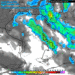 La situazione prevista da GFS per le ore 20:30 di Martedì 28. Rovesci moderati su tutto il territorio marsicano.