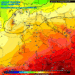 La situazione ad 850 hpa prevista da GFS per le ore 14:00 di Mercoledì. Meno caldo di questi giorni e comuque condizioni abbastanza buone.