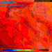 La situazione ad 850 hpa prevista da GFS per le ore 14:00 di Mercoledì 31. Sulla Marsica condizioni stabili e caldo