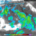 La situazione delle precipitazioni per Martedì sera, vista da GFS. Possibilità di fenomeni anche moderati sulla Marsica.