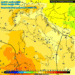 La situazione ad 850 hpa prevista da GFS per le ore 13:00 di Giovedì 31 ottobre. Condizioni di cielo poco nuvoloso e temperature miti, oltre le medie del periodo (+11°c ad 850 hpa)