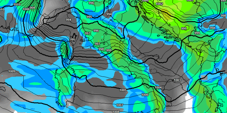 Ecco la possibile situazione di Mercoledì 20 Novembre. Piogge sull' area marsicana, mentre il clima sarà in quella fase piuttosto mite