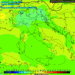 Ad 850 hpa ecco la situazione prevista per il giorno di Capodanno, alle ore 13:00. Sulla Marsica tempo stabile e soleggiato, non freddo nelle ore centrali della giornata