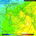 Nel modello GFS ad 850 hpa prevista per Martedì alle ore 13:00, ancora vento e clima non freddo, cielo variabile o alquanto nuvoloso