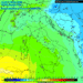 Ad 850 hpa, secondo il modello americano GFS, prevista per le ore 13:00 di Martedì 11 Febbraio. Giornata non del tutto fredda e cielo alquanto nuvoloso con qualche debole fenomeno