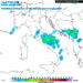 La situazione delle precipitazioni come appaiono nel primo pomeriggio di Martedì 17 Giugno. Sulla Marsica precipitazioni moderate ovunque
