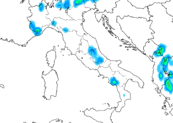 Qualche rovescio nel corso del pomeriggio sulle aree interne abruzzesi e quindi anche sui settori marsicani, Mercoledì 11 Giugno. Tuttavia valori termici un pò oltre le medie del periodo in essere
