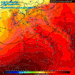 In figura la situazione vista dal modello amenricano GFS a 500 hpa. Sulla Marsica valori fin sui +25°c e quindi a circa 1500 m in libera atmosfera. Nella città di Avezzano si potranno toccare dei valori fin sui +33/+34°c di massima