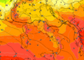Ad 850 hpa questa potrà essere la situazione secondo GFS che vede tempo bello e con delle temperature di qualche grado oltre la norma