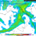 La possibile situazione sotto l'aspetto delle precipitazioni, viste da GFS per le ore 13:00 di Martedì 25 Novembre. Non si escludono fenomeni di forte entità
