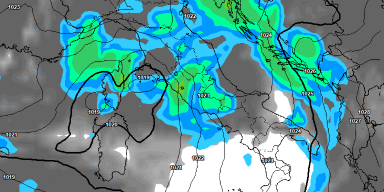 Al momento il modello americano GFS vede la possibilità di qualche fenomeno sul comparto marsicano nel corso della giornata di Mercoledì 17