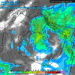 La situazione delle precipitazioni previste dal modello americano GFS alle ore 16:00. Sulla Marsica fenomeni copiosi, con nevicate sui rilievi oltre i 1000 m circa e localmente più in basso, specie in serata e nella nottata ove probabilmente potrà raggiungere anche il Fucino