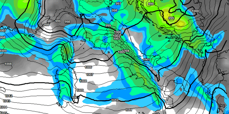 Nella giornata di Giovedì, una nuova perturbazione tornerà su tutto il territorio marsicano con piogge moderate e venti in rinforzo
