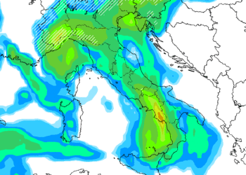 La situazione relativa alle precipitazioni per le ore 16:00 di Mercoledì 4 Febbraio. Sulla Marsica, fenomeni alquanto moderati con delle nevicate oltre i 1400 m circa