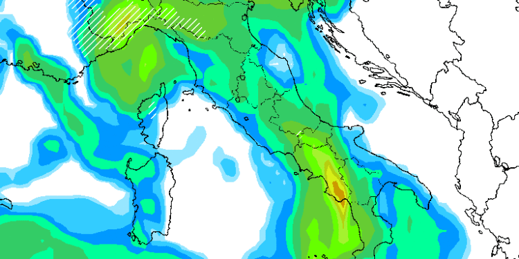 La situazione relativa alle precipitazioni per le ore 16:00 di Mercoledì 4 Febbraio. Sulla Marsica, fenomeni alquanto moderati con delle nevicate oltre i 1400 m circa