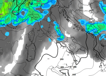 La situazione al riguardo delle precipitazioni alle ore 14:00 di Martedì 2 Giugno. Piogge a carattere di rovescio anche sulle aree marsicane