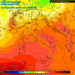 La situazione ad 850 hpa secondo il modello americano GFS per Mercoledì 10 Giugno. Bel tempo e temperature in aumento, sul territorio marsicano